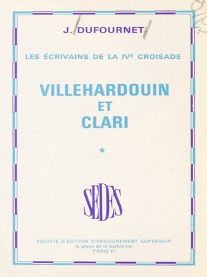 cover image of Les écrivains de la IVe Croisade (1)
